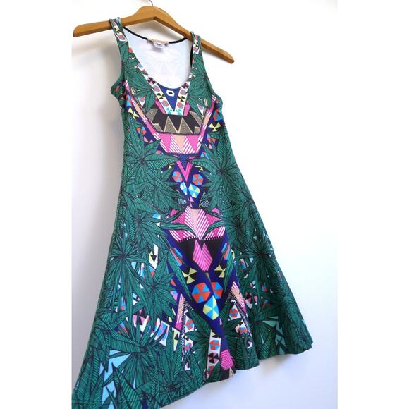 MARA HOFFMAN Circle Tank Jersey Mini Dress in Maristar Green Shopbop XS $275 - Picture 4 of 11